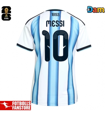 Argentina Lionel Messi #10 Hemmatröja Dam VM 2026 Kortärmad